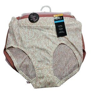 Bali 3-Pack Ultra Light Smoothing Brief Panties Underwear Women's Size L/7 Pink